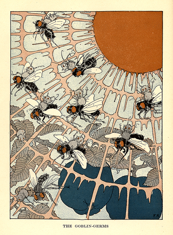 Illustration of "The Goblin Germs" from Jack O'Health and Peg O'Joy: A fairy-tale. (The Legacy Center Archives and Special Collections)