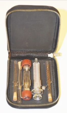 Dr. Bohn’s hypodermic needle kit (The Legacy Center Archives and Special Collections)