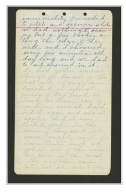 Page 1 from Dr. Bohn's diary, September 1918 (The Legacy Center Archives and Special Collections)