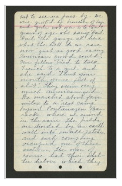 Page 2 from Dr. Bohn's diary, September 1918 (The Legacy Center Archives and Special Collections)