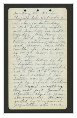 Page 3 from Dr. Bohn's diary, September 1918 (The Legacy Center Archives and Special Collections)