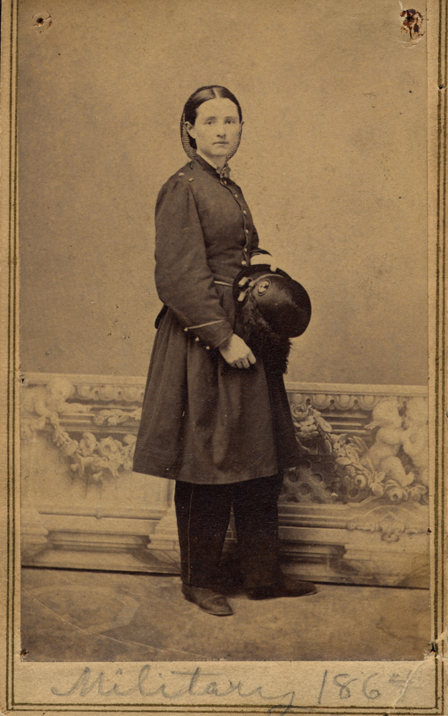 Dr. Mary Walker, Female Civil War Surgeon, In Military Dress 1864 (The Legacy Center Archives and Special Collections)