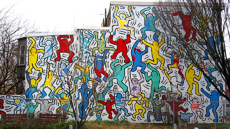 Mural by Keith Haring in Philadelphia