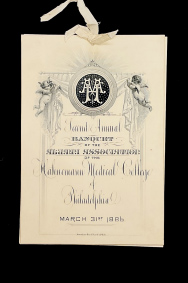 Second Annual Banquet of the Alumni Association of the Hahnemann Medical College of Philadelphia (The Legacy Center Archives and Special Collections)