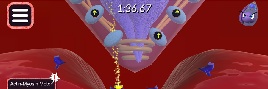 Screenshot of the game Malaria Invasion™. Available on iTunes App and Google Play stores.