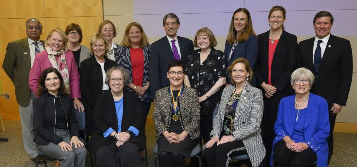 2019 Marion Spencer Fay Award Committee and recipient Carrie L. Byington, MD