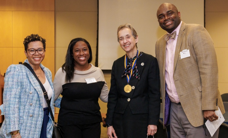 Roshell Muir, Annette Gadegbeku, Nina Schor and Leon McCrea at the 2022 Marion Spencer Fay Award event