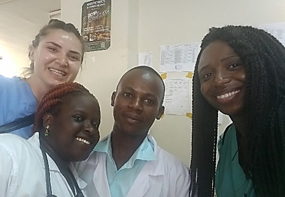 Drexel medical student Yetunde Akinde in Uganda.