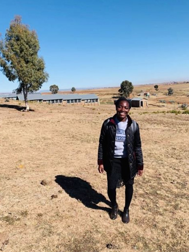 Christiana Obeng during her Global Health experience in Lesotho