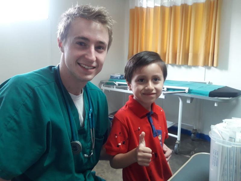 Garrett Mayo Drexel MD student global health experience in Trujillo, Peru