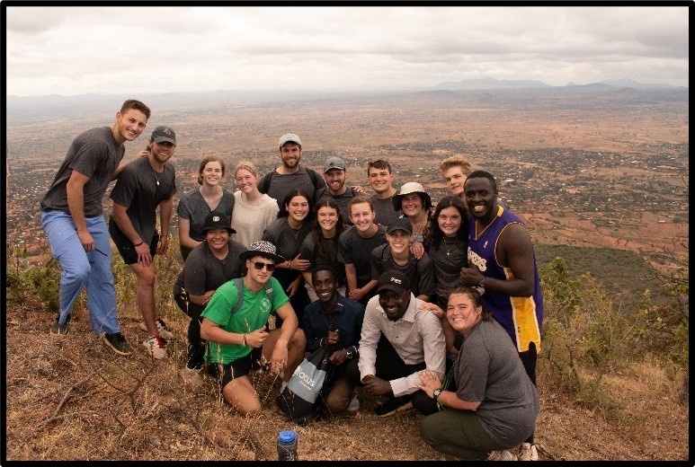 Students on the FOCUS mission trip to Mlali, Tanzania, summer 2022