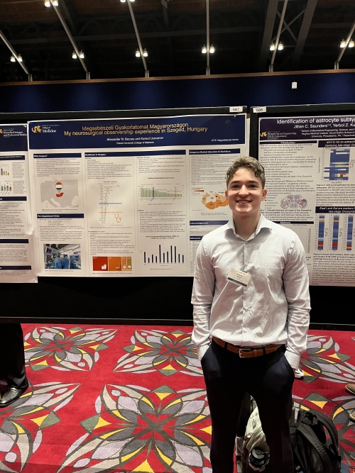 Drexel global health student Alexander Becsey at Discovery Day