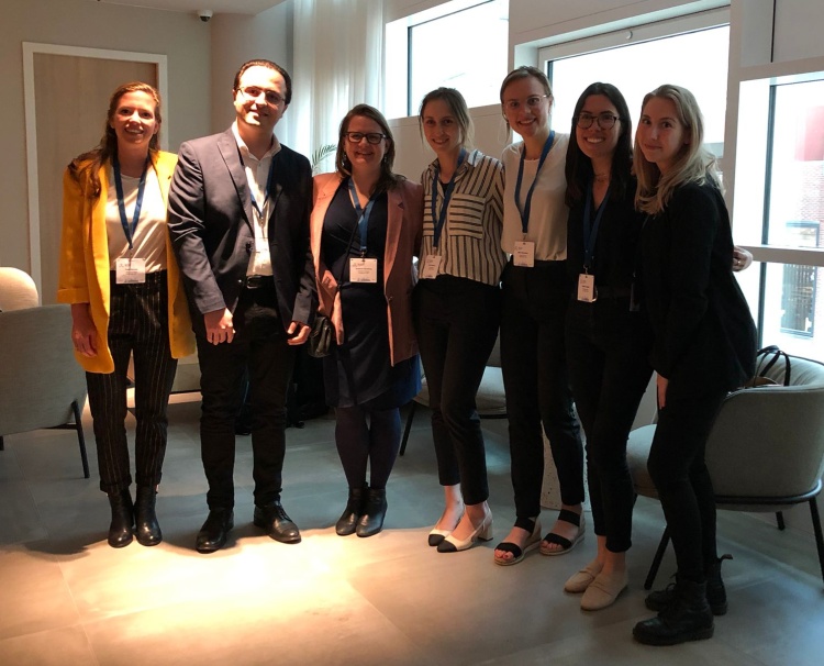 Drexel Global Health student Heather Ungerer with colleagues at the Dutch Lung Congress 2022 held in Utrecht, Netherlands