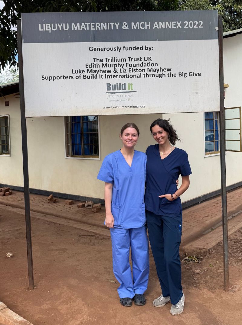 Caitlin Cross during a global health experience in Zambia