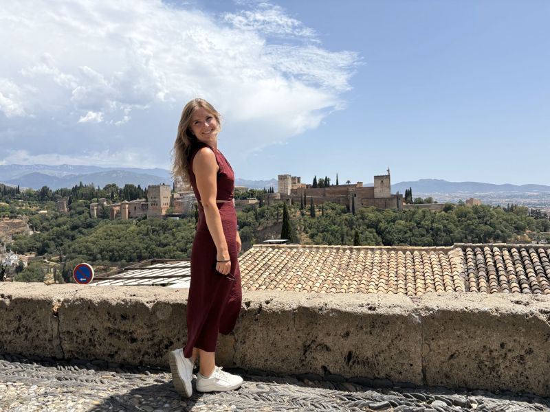 Drexel MD student Eimile Cusenza during a global health experience in Malaga, Spain
