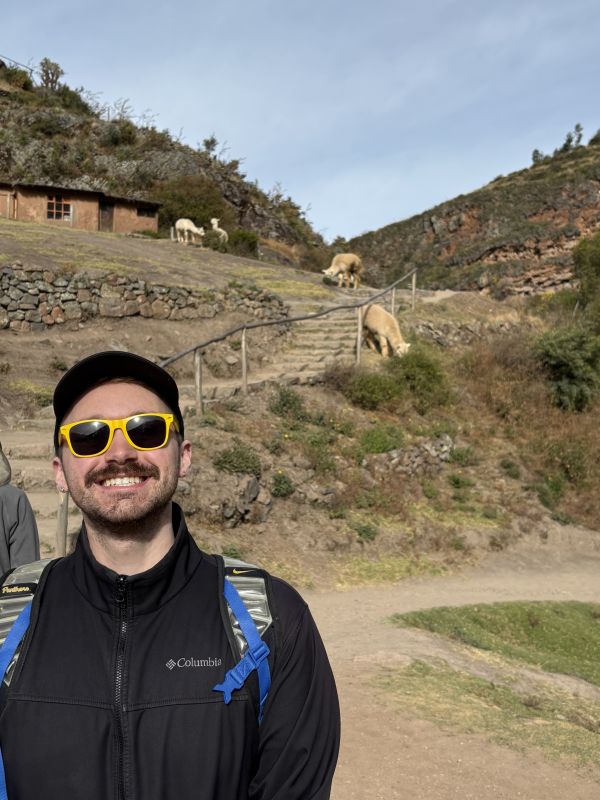 MD student Nicholas Lehman during a global health experience in Peru with Maximo Nivel