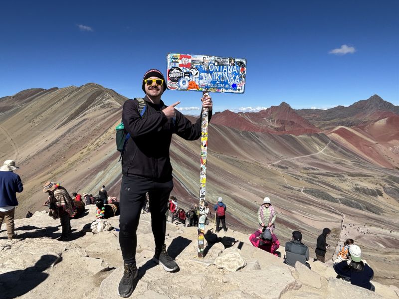 MD student Nicholas Lehman during a global health experience in Peru with Maximo Nivel