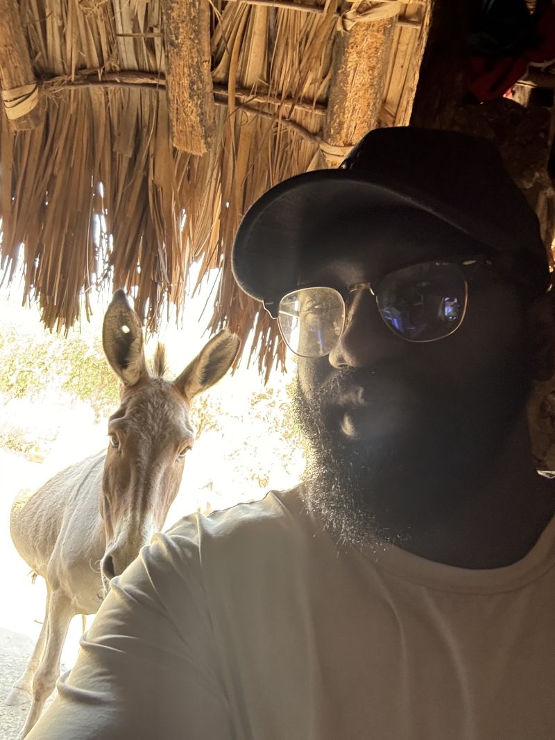 Anothony Owusu during a global health experience in Tanzania