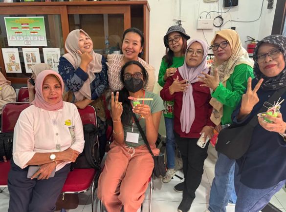 Peri Siddhartha during a global health experience in Indonesia