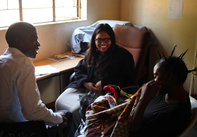 Drexel medical student Anamika Saha in Zambia with World Vision.
