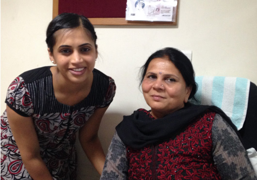 Drexel Global Health Program student Reena Parikh at her Clinical and Social Medicine elective in Gujarat, India.