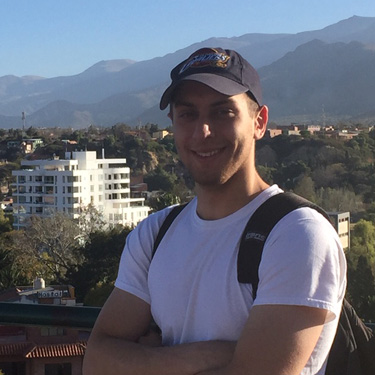 Drexel medical student Andre Bshara in Bolivia with Child Family Health International.