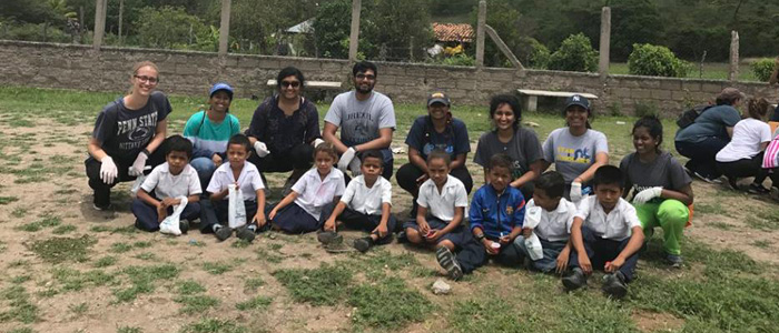 Drexel medical student Shraddha Damaraju with Global Medical Brigade in Honduras for her global health education student experience.