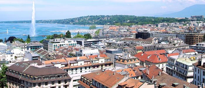 Geneva, Switzerland - Geneva and the Water Jet