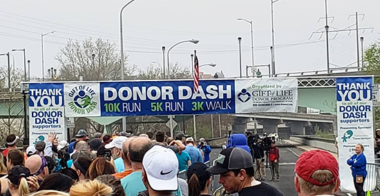 Drexel emergency medicine residents at Donor Dash 2019.