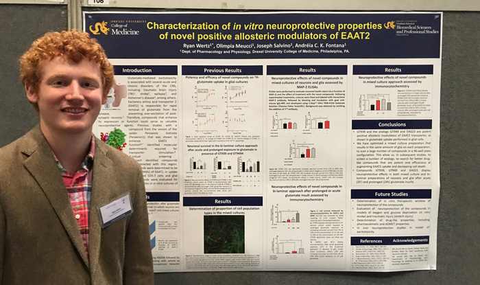 Ryan Wertz presented a poster at Discovery Day on October 20, 2016, at the Pennsylvania Convention Center