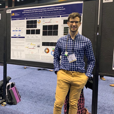 Jared Luchetta, Pharmacology & Physiology third-year PhD candidate, at 2019 Society for Neuroscience