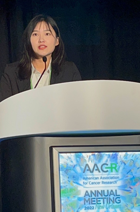 Anna Zhang Presents at the AACR Annual Meeting