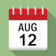 Calendar icon for August 12