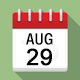 Calendar icon for August 29