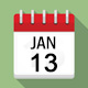 Calendar icon for January 13
