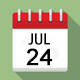 Calendar icon for July 24