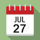 Calendar icon: July 27