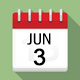 Calendar icon: June 3
