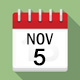 Calendar icon: November 5