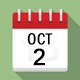 Calendar icon for October 2