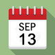 Calendar icon: September 13