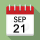 Calendar icon for September 21