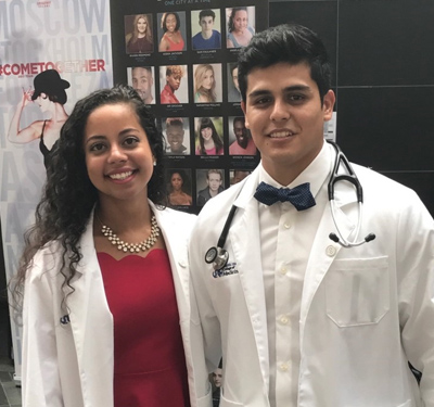 Noe Cabello and Cassandra Mitchell, Drexel Med Students