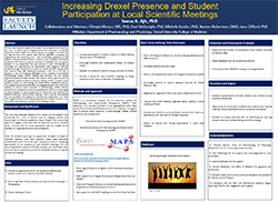 Seena Ajit - Poster: Increase Drexel Presence and Student Participation at Local Scientific Meetings