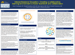 Dana Farabaugh - Poster: Interprofessional Education Program: Establishing a collaborative learning environment.