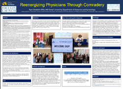 Ryan Offer - Poster: Reenergizing Physicians Through Comradery