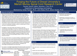 Veronica Tom - Poster: Forging the Future of Drexel University's Marion Murray Spinal Cord Research Center