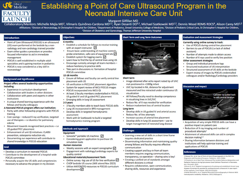 Establishing a Point of Care Ultrasound Program in the Neonatal Intensive Care Unit