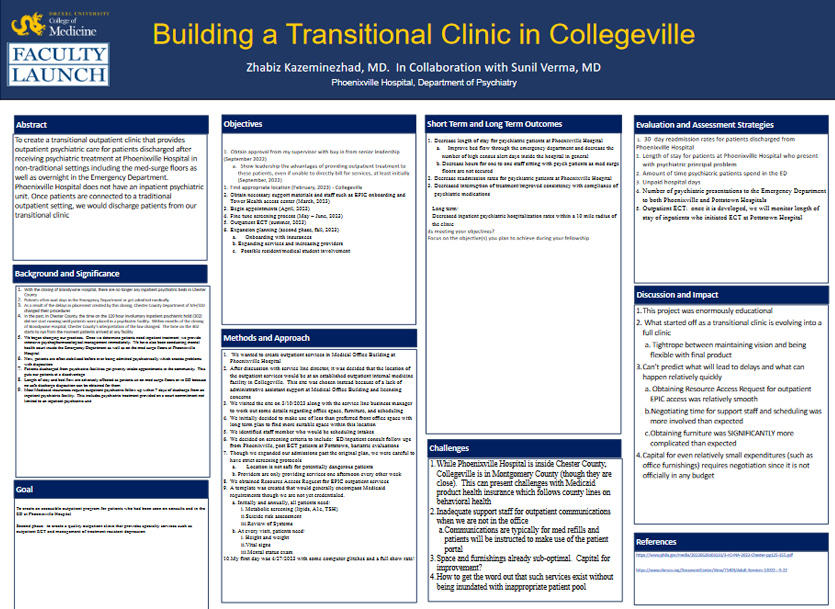 Building a Transitional Clinic in Collegeville