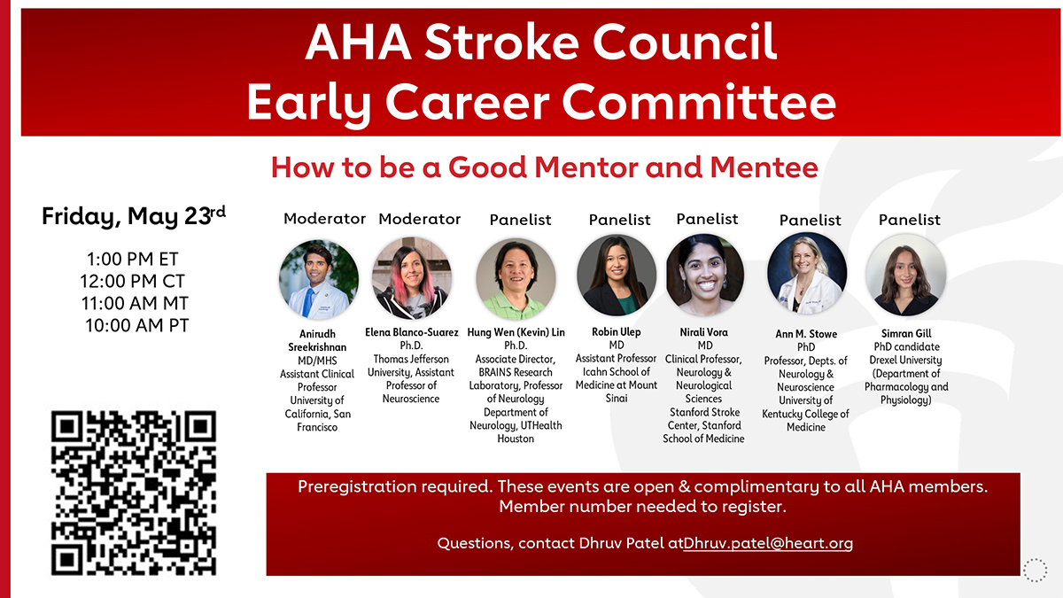 Sim participated as panelist in an event on mentorship for the American Heart Association.